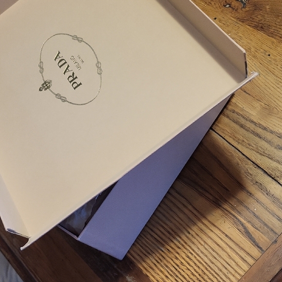 Prada Women's Tan Leather Open-Toe Heels - Picture 9 of 12